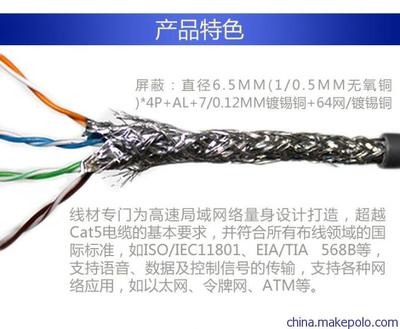 秋葉原QF-7703G SFTP超五類(lèi)屏蔽網(wǎng)線 工程家裝優(yōu)選與批發(fā)采購(gòu)指南